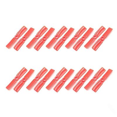 10 Pairs 3030 3545 2 Blade CW CCW 3inch Plastic Propeller Red Black 5MM Center Mounting Hole for LDARC Prop RC Quadcopter Drones (10pairs 3030 Red)