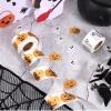 1000pcs Halloween Stickers Roll, Sparkly Ghost & Pumpkin Stickers Waterproof Self-Adhesive Paper Decals for Halloween Party Supplies Envelope Scrapbook Decor view 3