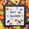 1000pcs Halloween Stickers Roll, Sparkly Ghost & Pumpkin Stickers Waterproof Self-Adhesive Paper Decals for Halloween Party Supplies Envelope Scrapbook Decor view 4