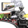 Classic Train Set Toy for Kids Toddler Ages 3-5 4-7, Toy Train Set with Spray, Light & Sound for Under Christmas Tree, Christmas Birthday Gifts Toys Train Set for Boys Kids Girls Ages 3-5 4-7 4-8 view 1