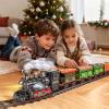 Classic Train Set Toy for Kids Toddler Ages 3-5 4-7, Toy Train Set with Spray, Light & Sound for Under Christmas Tree, Christmas Birthday Gifts Toys Train Set for Boys Kids Girls Ages 3-5 4-7 4-8 view 2