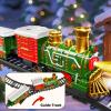 Train Set for Kids 3-5 4-7 4-8, Classic Christmas Electric Train Toys Set with Locomotive Engine, Lights & Sound, Tracks for Christmas Tree, Toy Train Set Gift for 3 4 5 6 Years Old Kids Boys Girls view 4