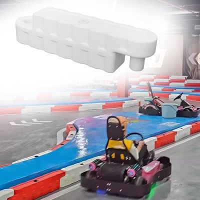 Jievmrs Water-Filled Bumper Car Racing Track, Go Kart Lane Fence Obstacle Course for Square, Large Shopping Mall/Play Centres Racing Track Road Blocks(White,Large)