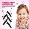 100PCS Metal Duck Bill Clips,Spring Duckbill Hair Clips Metal Hairpi Alligator Diy Hair Styling Small Mini Black Bulk for Home School Party view 2