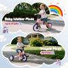 3 in 1 Toddler Balance Bike for 1-4 Year Olds, Colorful Lighting Baby Toddler Tricycle for 1 2 3 4 Year Old with Removable Pedals, Kids Bicycle Toy for Boys Girls Balance Training, Birthday Gift view 2