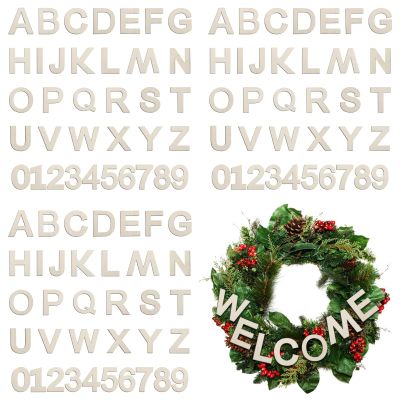 108-Piece Wooden Letters & Numbers Set, 3 Sets of 4-Inch Alphabet (A-Z) and Numbers (0-9), Great for, Home Decor, and Classroom Projects