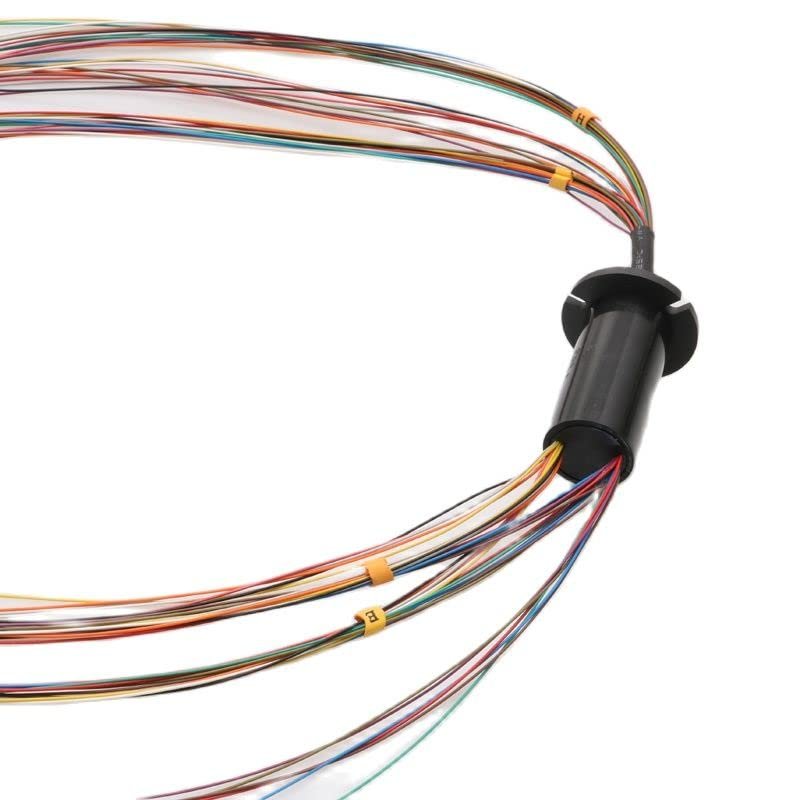 1PC Mini Rotary Slip Ring 2/4/6/8/12/18/24/36 Channels 1-2A Conductive Joint Connectors for Electrical Applications(Dia 22mm 36ch 2A)