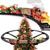Train Set for Kids 3-5 4-7, Classic Christmas Train Sets for Around Hanging The Tree with Spray, Lights and Sounds, Tracks for Christmas Tree, Toy Train Set for 3 4 5 6 7 8 Years Old Kids Boys Girls view 1