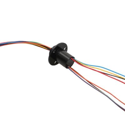 1PC Mini Rotary Slip Ring 2/4/6/8/12/18/24/36 Channels 1-2A Conductive Joint Connectors for Electrical Applications(Dia 12.5mm 8ch 2A)