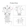 QWZTAEOZA 5840-31ZY Worm Gear DC Electronic Starter High Torque 100KG.CM High Power Self-Locking Electronic Starter Fixed Bracket 470RPM_24V view 3