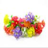 1:12 Miniature Freesia Orchid 2 Bunch Clay Flower Fairy Garden Dollhouse 17161, White view 2