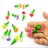 1:12 Miniature Freesia Orchid 2 Bunch Clay Flower Fairy Garden Dollhouse 17161, White view 4