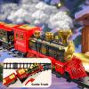 Train Set for Kids 3-5 4-7, Classic Electric Train Toys Set with Locomotive Engine, Lights & Sound Spray, Tracks for Christmas Tree, Toy Train Set for 3 4 5 6 Years Old Kids Boys Girls view 4