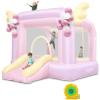 AKEYDIY Bounce House, Fairytale Bounce Castle with Slide, Inflatable Jumping Bouncy Castle with Blower for Kids Girls Birthday Party Gifts Outdoor & Indoor Play (Sweetie Pink) view 1