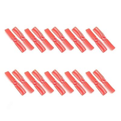 10 Pairs 3030 3545 2 Blade CW CCW 3inch Plastic Propeller Red Black 5MM Center Mounting Hole for LDARC Prop RC Quadcopter Drones (10pairs 3545 Red)