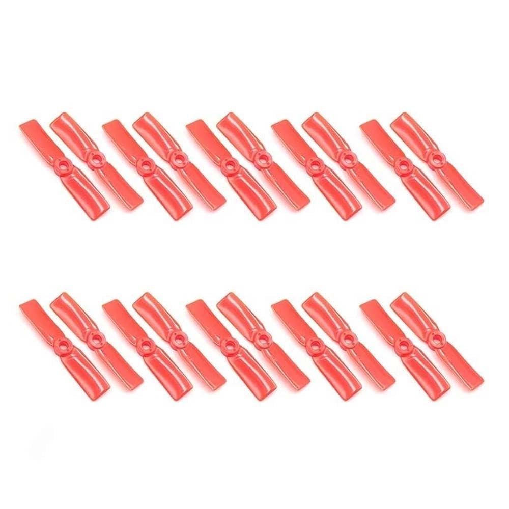 10 Pairs 3030 3545 2 Blade CW CCW 3inch Plastic Propeller Red Black 5MM Center Mounting Hole for LDARC Prop RC Quadcopter Drones (10pairs 3545 Red)