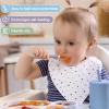 6 PCS Toddler Spoons Set - Baby Spoons with Silicone Handle Children Food Grade 18/8 Stainless Steel Toddler Utensils Set for Self Feeding Kids Silverware Set Safe Anti-Choke Design Dishwasher Safe view 4