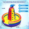 14.8FT Commercial Grade Climb Wall Bounce House for Big Kids, (1100w Blower) (Full PVC), Heavy Duty Inflatable Obstacle Course for Backyard Lawn Outdoor Party Games view 2