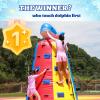 14.8FT Commercial Grade Climb Wall Bounce House for Big Kids, (1100w Blower) (Full PVC), Heavy Duty Inflatable Obstacle Course for Backyard Lawn Outdoor Party Games view 3