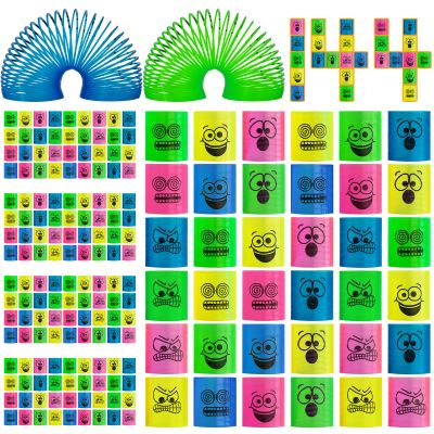 Cocurb 144 Pcs Mini Spring Party Favors for Kids 4 to 8 Birthday Stress Relief Bulk Fidget Goody Bag Stuffers Classroom Prizes Spring Bulk Toys for Kids Prize 4 Bright Colors