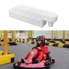Jievmrs Go Kart Track Barrier Bumper Car Racing Track, Plastic Go Kart Runway Water-Filled Fence, Indoor Amusement Park/Outdoor Street Kid Bumper Car Track(White,Large) view 1