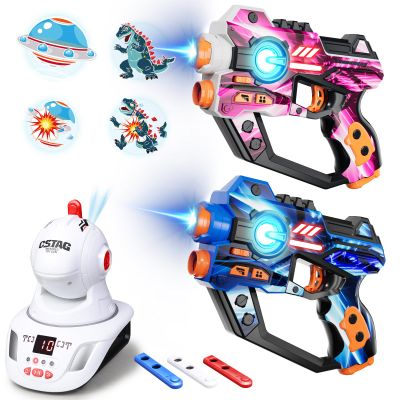 Electronic Tag Guns Set for Kids & Adults (3+) - 2 Player Electronic Shooting Game with Digital LED Score Display, for Boys & Girls