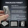 GoQQby Fidget Toys Adults, Fidget Slider 2-Piece Set, Metal Magnetic Haptic Fidget Slider, Fidget Toys for Stress Relief, Cool Office Gadgets, Gift for Fidget Toy Lovers (Silver) view 3