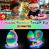 19''Large 3D Printed Dragon Egg Glow in the Dark,Articulated Dragon Inside, Surprise Big Dragons Egg Toy for Easter Basket Stuffers, for 5-7 4-6 8-12 Year Old Boys Kid Teen Girls view 3