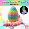 19''Large 3D Printed Dragon Egg Glow in the Dark,Articulated Dragon Inside, Surprise Big Dragons Egg Toy for Easter Basket Stuffers, for 5-7 4-6 8-12 Year Old Boys Kid Teen Girls view 4