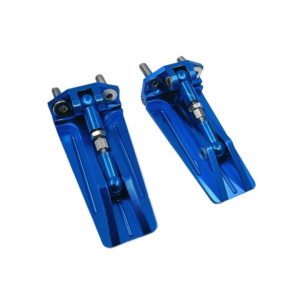Aluminum Trim Tabs Compatible with TRAXXAS Spartan & SR RC Boat, Upgrade Accessories Part(Blue)