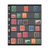 9-Pocket Coin Storage Pages, Double-Sided Refill Sheets for Stamp Album, Black Background, Fits 8.5 X 11 Binders view 1