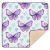 GOODOLD Dreamy Butterflies Pattern Baby Play Mat 50x50 Inch One-Piece Soft Crawling Mat Waterproof Playmat with Non-Slip Bottom for Babies, Toddlers, and Infants view 1