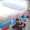 Jievmrs Water-Filled Bumper Car Racing Track, Go Kart Lane Fence Obstacle Course for Square, Large Shopping Mall/Play Centres Racing Track Road Blocks(White,Small) view 1