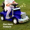 3-in-1 Ride on Push Car for Toddler with Handle, Toddler Ride on Toy for Boys, Stroller Sliding Walking Car w/Music and Horn - Blue view 4