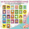 Alphabet Flash Cards,Giant ABC Animal Flash Cards for Toddler 3-5,26 Lowercase and Uppercase Letter Cards,Educational Learning Games for Kids,Preschool Kindergarten Toys view 2