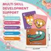Alphabet Flash Cards,Giant ABC Animal Flash Cards for Toddler 3-5,26 Lowercase and Uppercase Letter Cards,Educational Learning Games for Kids,Preschool Kindergarten Toys view 4