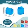BENECREAT 96Pcs House Shape Blank Acrylic Game Tokens, 6 Colors Acrylic Board Game Chess Pieces for Making Creative Dice, Board Game Props, Maths Teaching, 0.53x0.37x0.49inch view 2