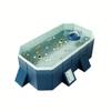 2.1m PVC Folding Pool, Non-Inflatable Portable Swimming Pool for Kids and Adults, Hard Plastic Shell Outdoor Pool with Foldable Design for Backyard, Patio, Beach view 1