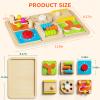 Paisure Montessori Busy Board for 1 Year Old, Sensory Activity Cube with Fine Motor Skills, Travel Activities Cube Gifts for Toddlers 1-3, Learning Education Toy for Baby Boy Girl Birthday Gifts view 3