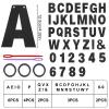 118pcs Letter Banner Kit, A-Z Glitter Black DIY Custom Banner Kit Including Letters Number & Rain Curtains Backdrop for Personalized Birthday Graduation Wedding Party Decoration view 2