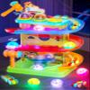 2-in-1 Rolling Ball & Car Ramp Race Track for Toddlers, Hammer Ball Drop Toy for Boys & Girls, Interactive Toys w/Sensor Lights - Montessori STEM Learning Toys - Brithday Gift for Kids 1-5+ Year Old view 1