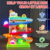 2-in-1 Rolling Ball & Car Ramp Race Track for Toddlers, Hammer Ball Drop Toy for Boys & Girls, Interactive Toys w/Sensor Lights - Montessori STEM Learning Toys - Brithday Gift for Kids 1-5+ Year Old view 2