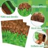 120 PCS Pixel Party Napkins Decorations Pixel Theme Disposable Birthday Tableware Set Includes Video Game Party Paper Tableware Set and Video Game Napkins for Kids Baby Gamer Shower Birthday Supplies view 3