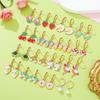 16 Pairs Hypoallergenic Dangle Hoop Earrings for Girls Teens Kids Women Cute Flower Animal Earrings Small Hoop Earrings Sets with Charms (Cute) view 2