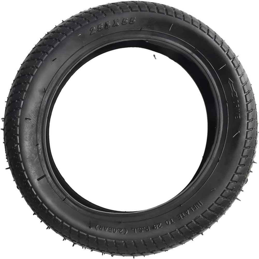 255X55 Inner and Outer Tire for Children Bike, Rubber Tyre for Three-Wheeled Baby Hand Push Inner and Outer Tire Accessories(Tire)