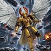 BEERISE WH Parts Helmet 02 Accessories BA - Sanguinius Primarch - PVC Soft Rubber Model Accessories Applicable to JOYTOY Products - Age 15 + view 4