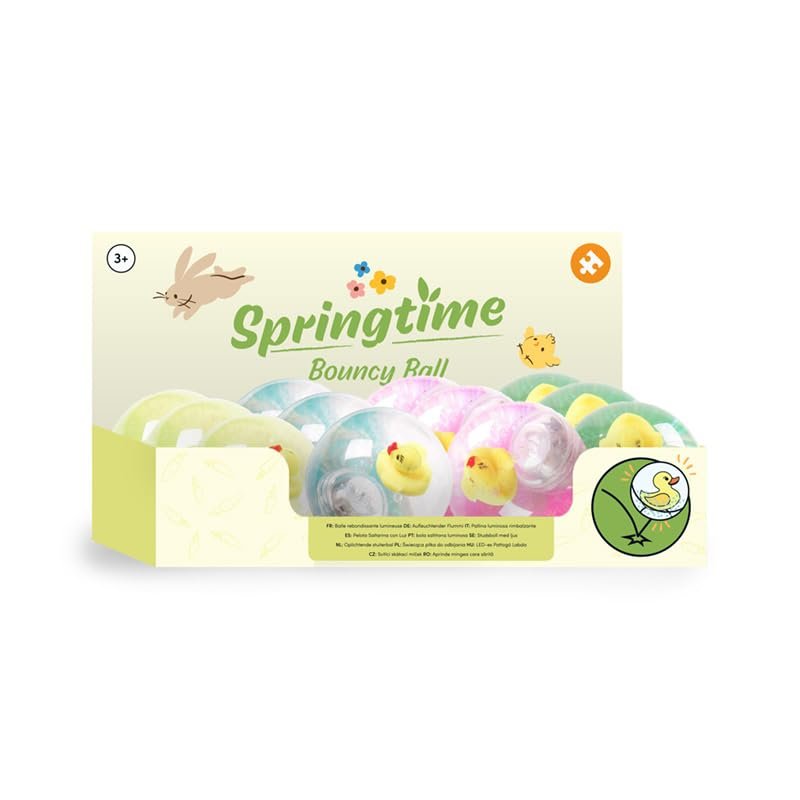 Puckator Springtime Duck High Bounce LED Flashing Bouncy Ball