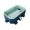 2.6m PVC Folding Pool, Non-Inflatable Portable Swimming Pool for Kids and Adults, Hard Plastic Shell Outdoor Pool with Foldable Design for Backyard, Patio, Beach view 1