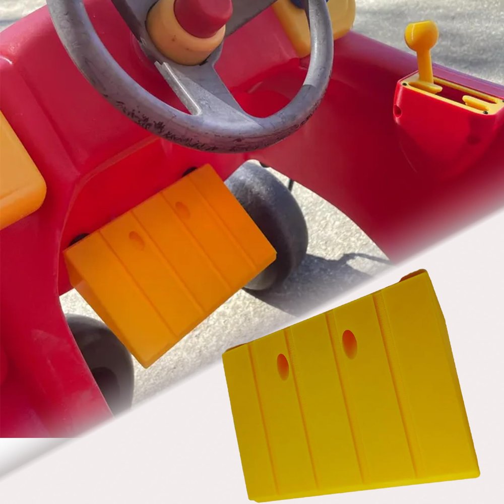for Little Tikes Cozy Coupe and for Cozy Truck, Universal Foot Pedal DIY Upgrade Kit(Universal) (yedllow)