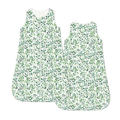 Muishi Green Watercolor Leaves Baby Wearable Blanket Infant Boys Girls Sleeping Bag For Newborn Unisex Baby Stuff Sleep Sack Suit Xl(18-24month)